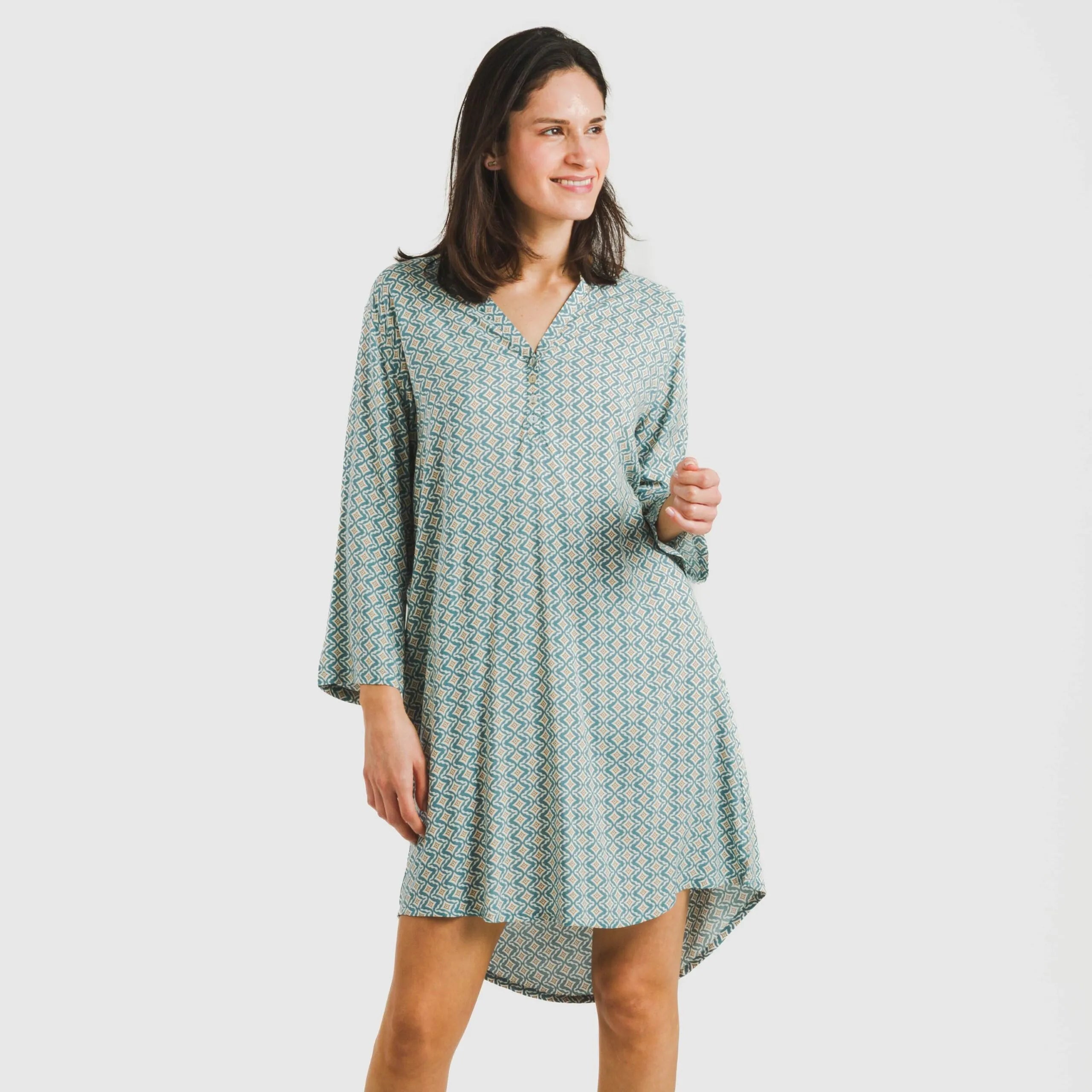 Camisola Dulcinea Aquamarine em Viscose