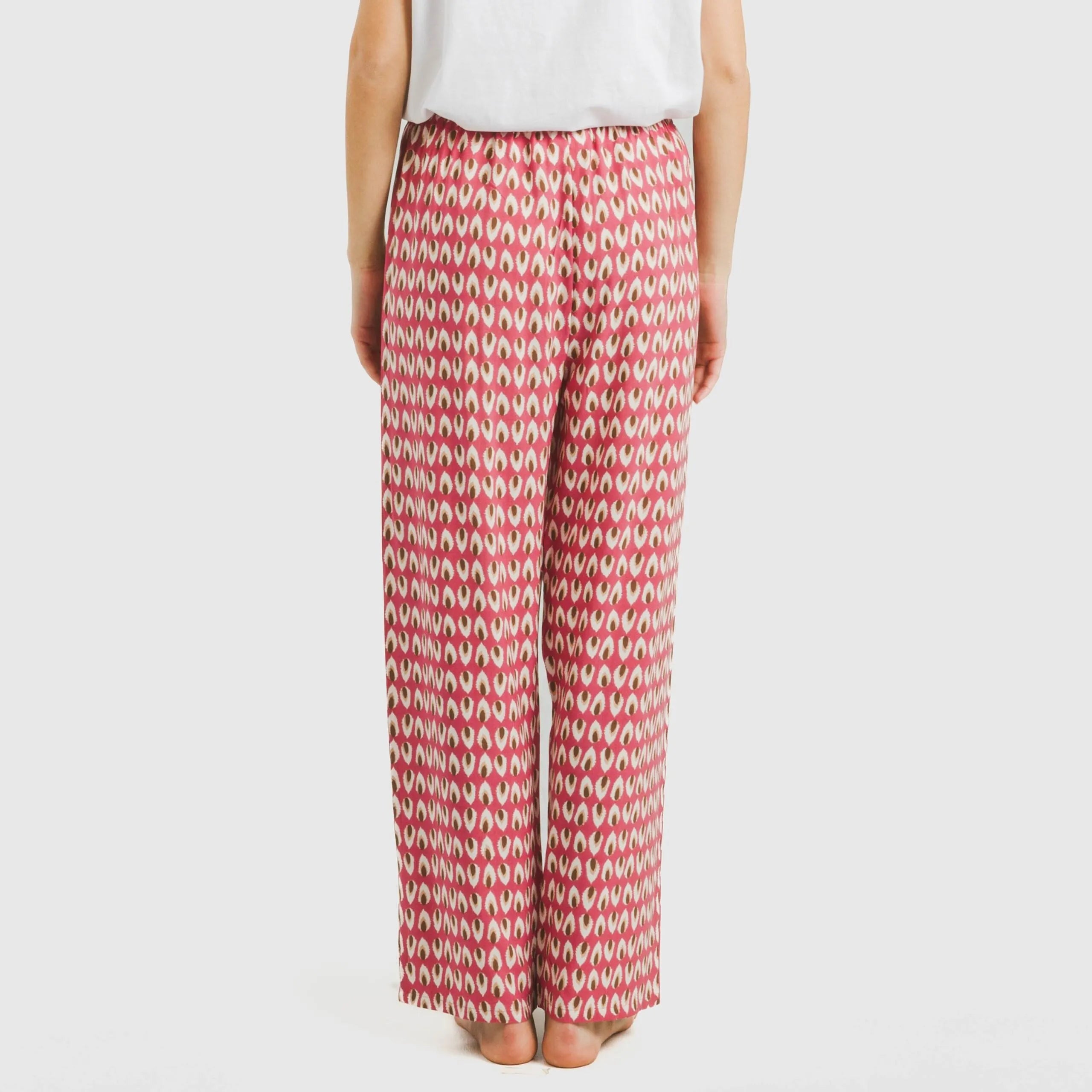 Calças de viscose Tana marsala