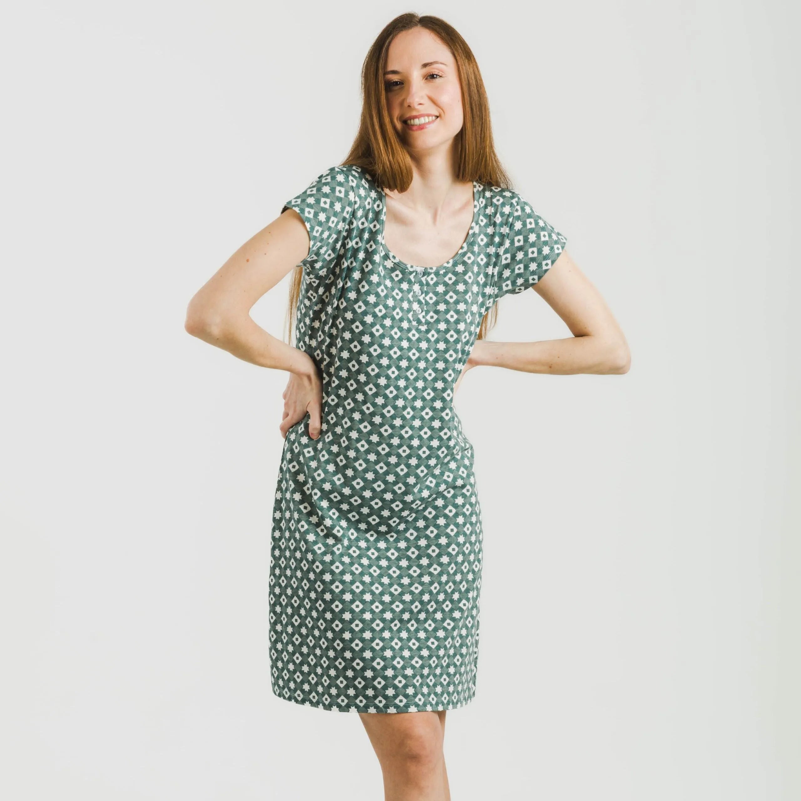 Blusa de algodão Indigo Narcissus