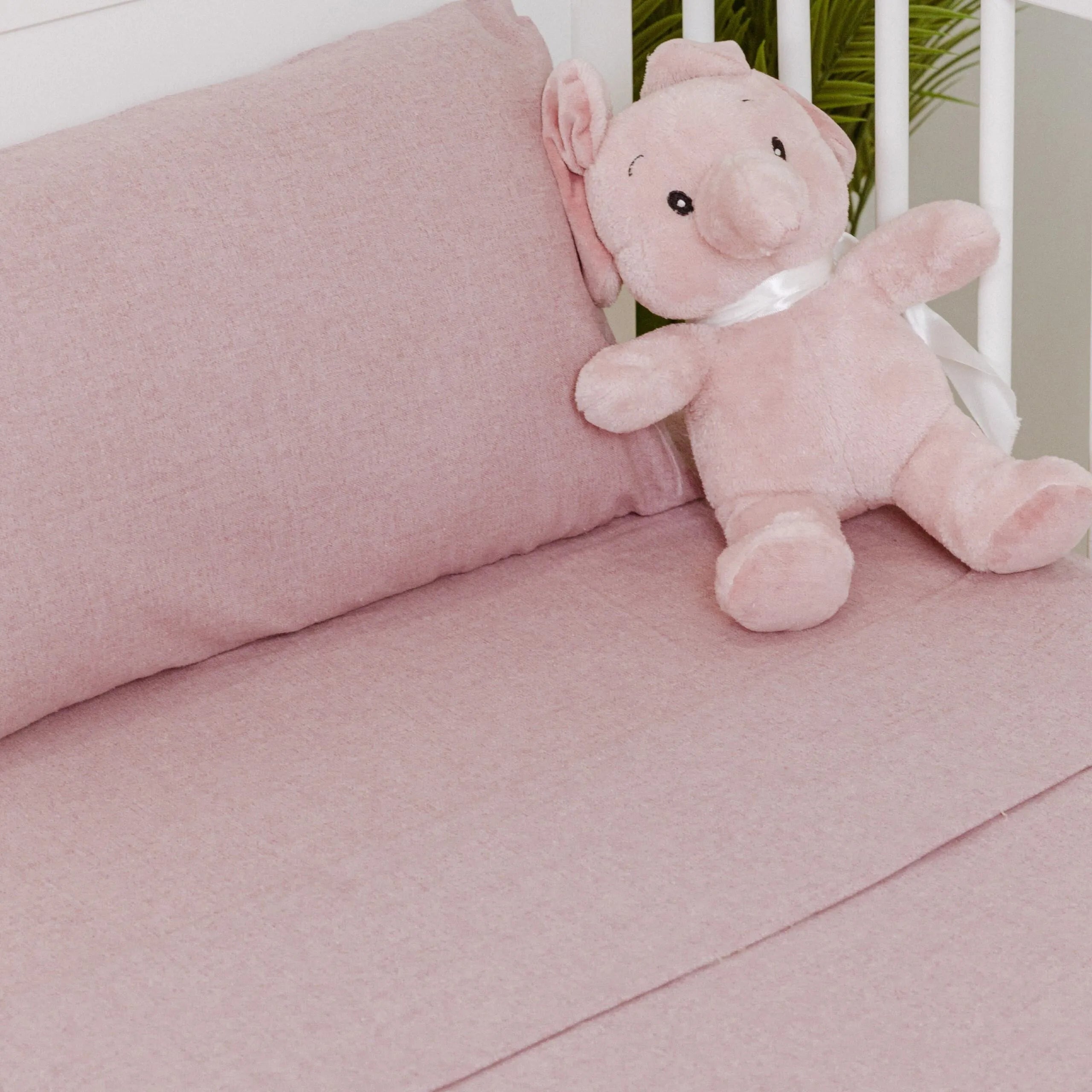 Jogo de lençóis de flanela lisa