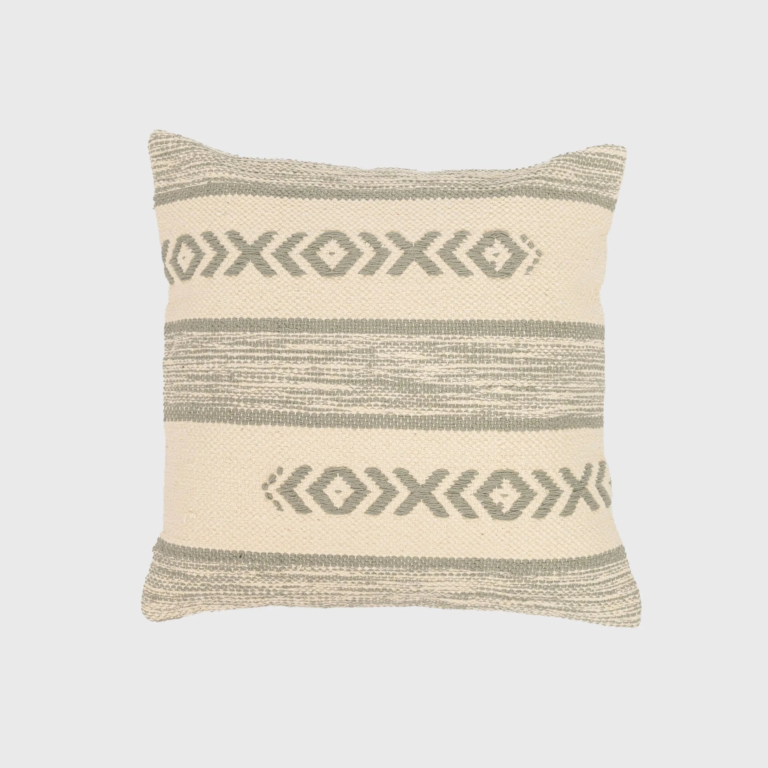 Almofada quadrada Burton em algodão, 45x45 cm - capa + enchimento