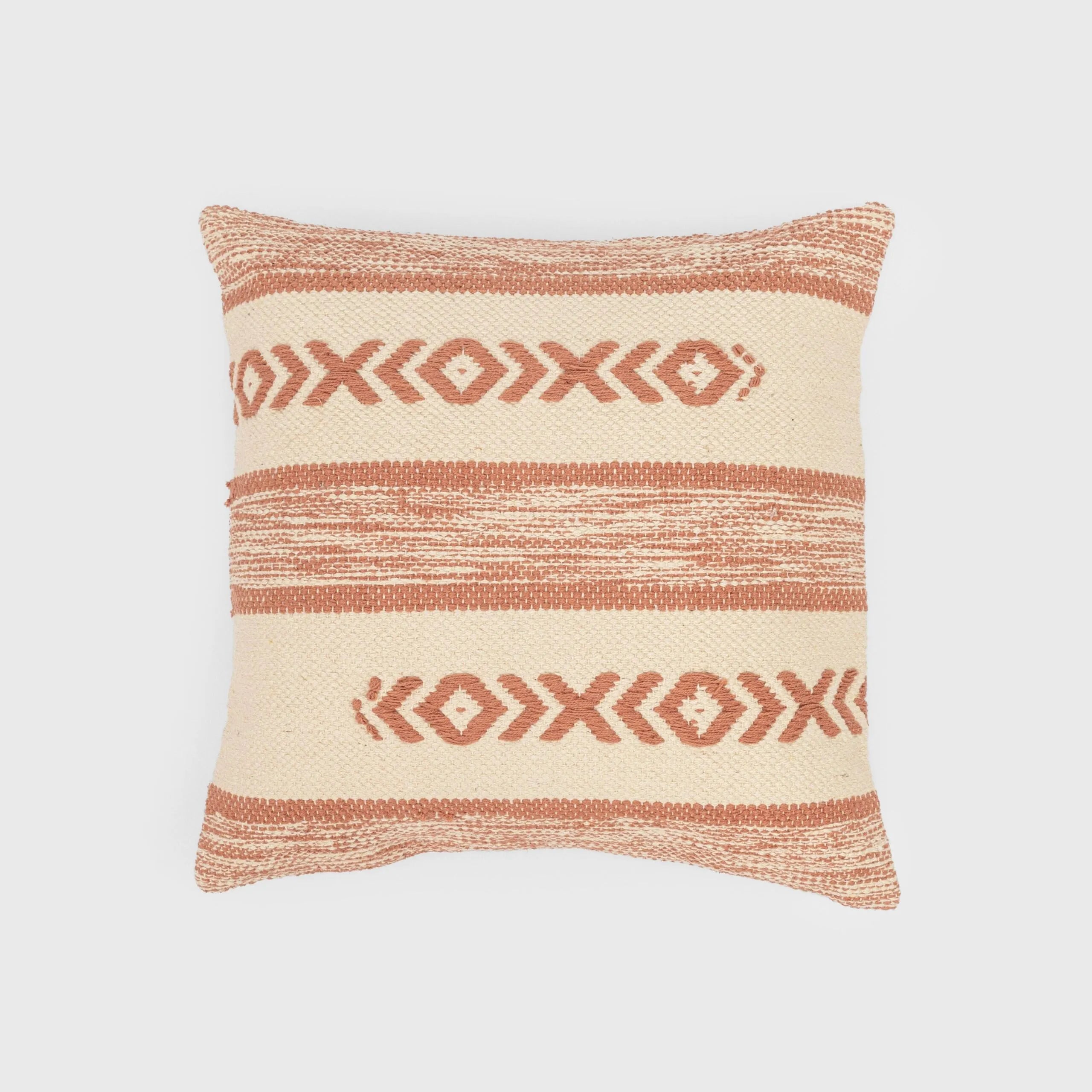 Almofada quadrada Burton em algodão, 45x45 cm - capa + enchimento