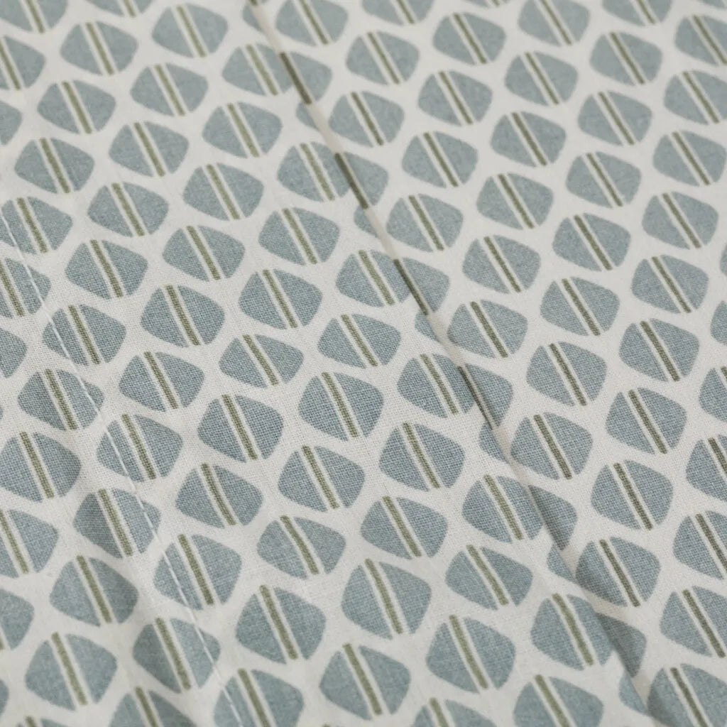 Jogo de lençóis algodão percal Dune azul indigo