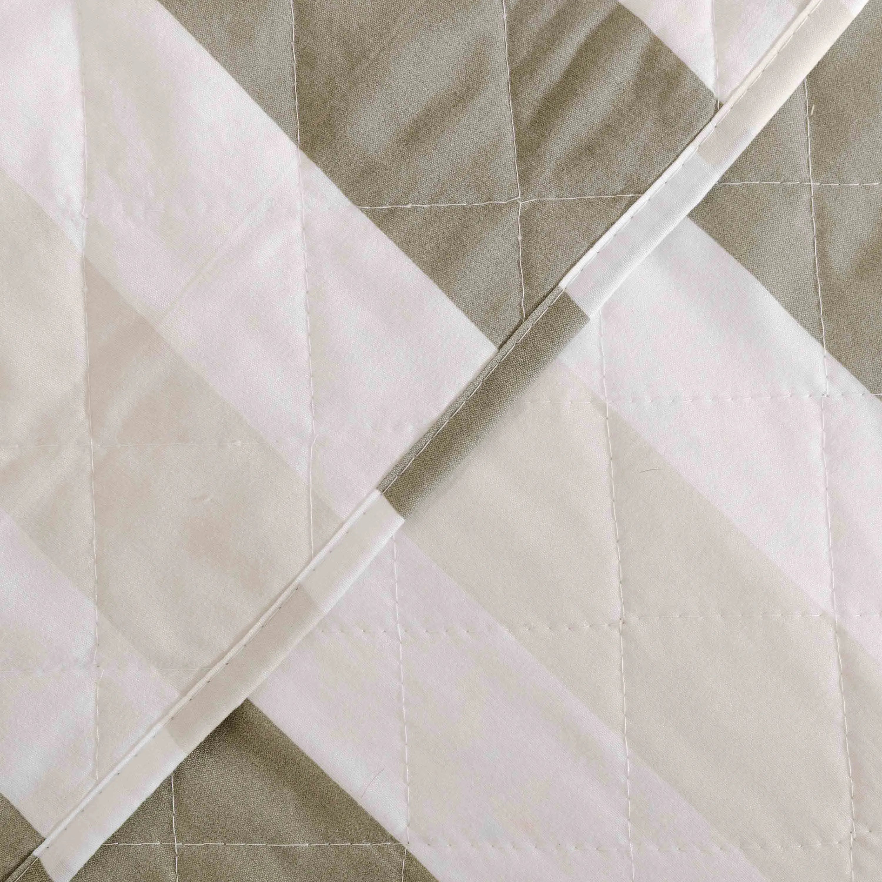 Colcha bouti listrada Calcutta verde-escura