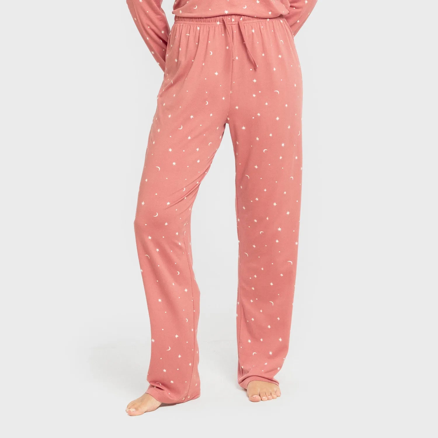 Pijama longo feminino macio Amber Marsala