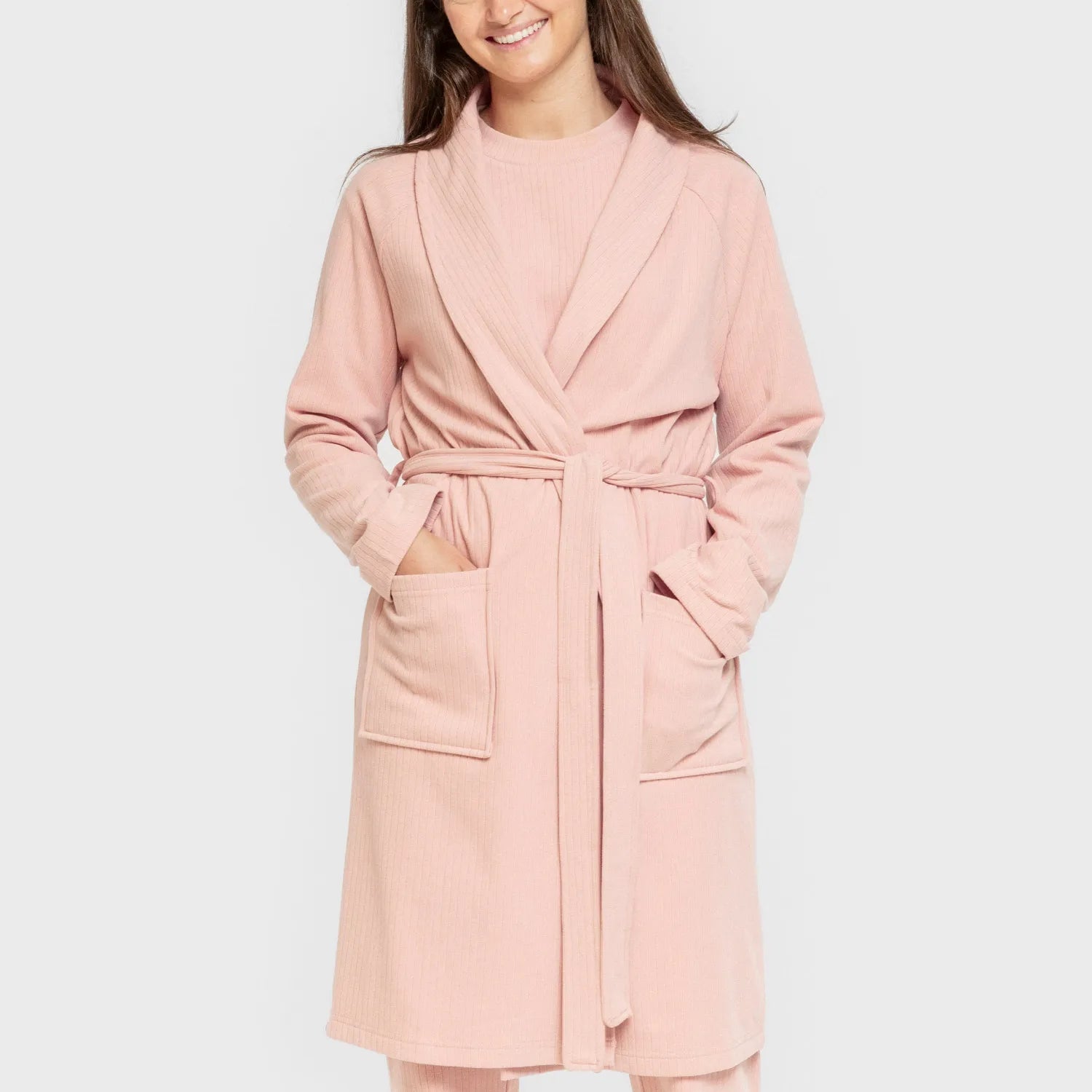 ROBE RIB WIDE LISTRADO SOLTO