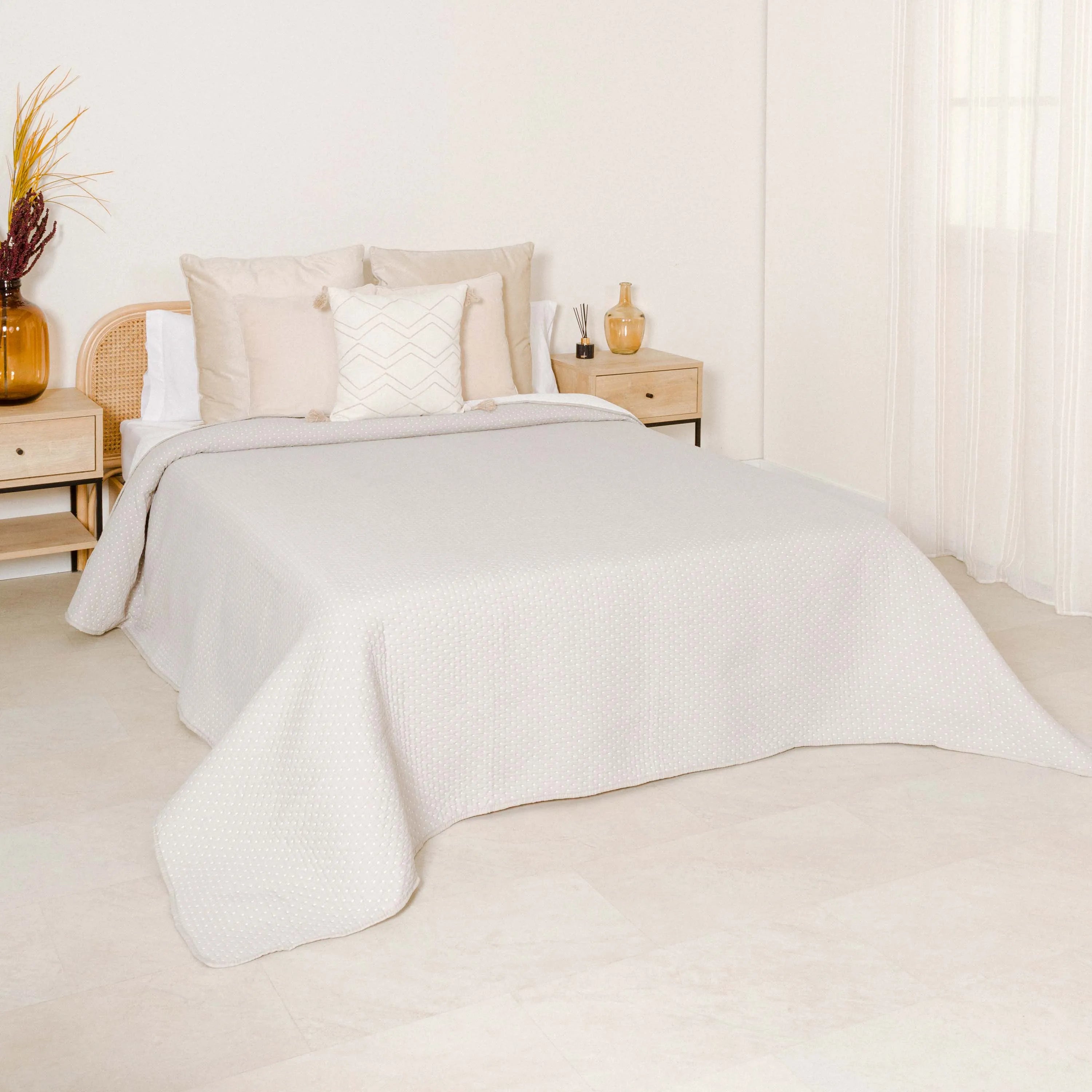 Tecido de malha jacquard para colcha dupla