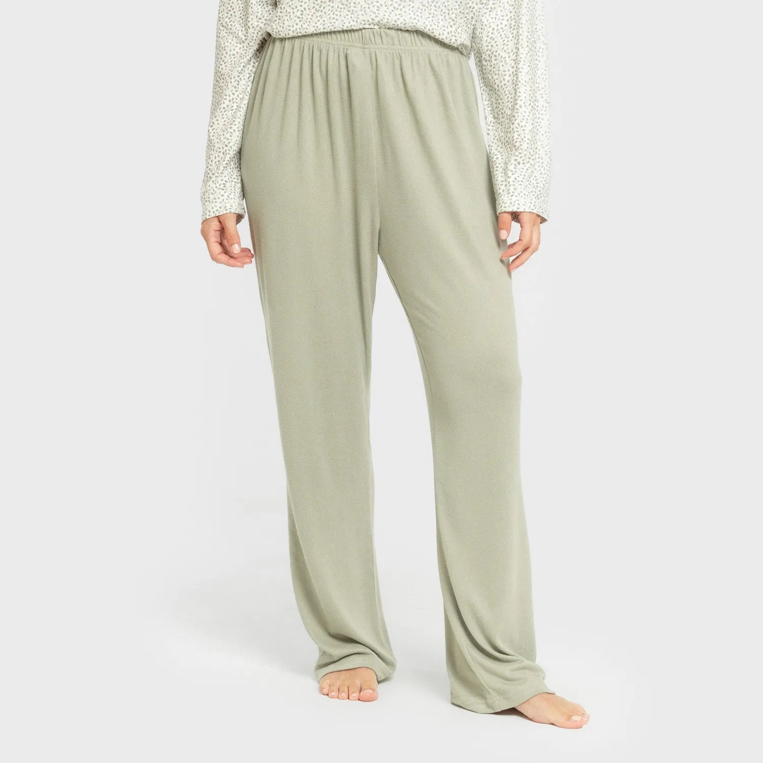 Pijama comprido feminino secreto, cata-vento verde