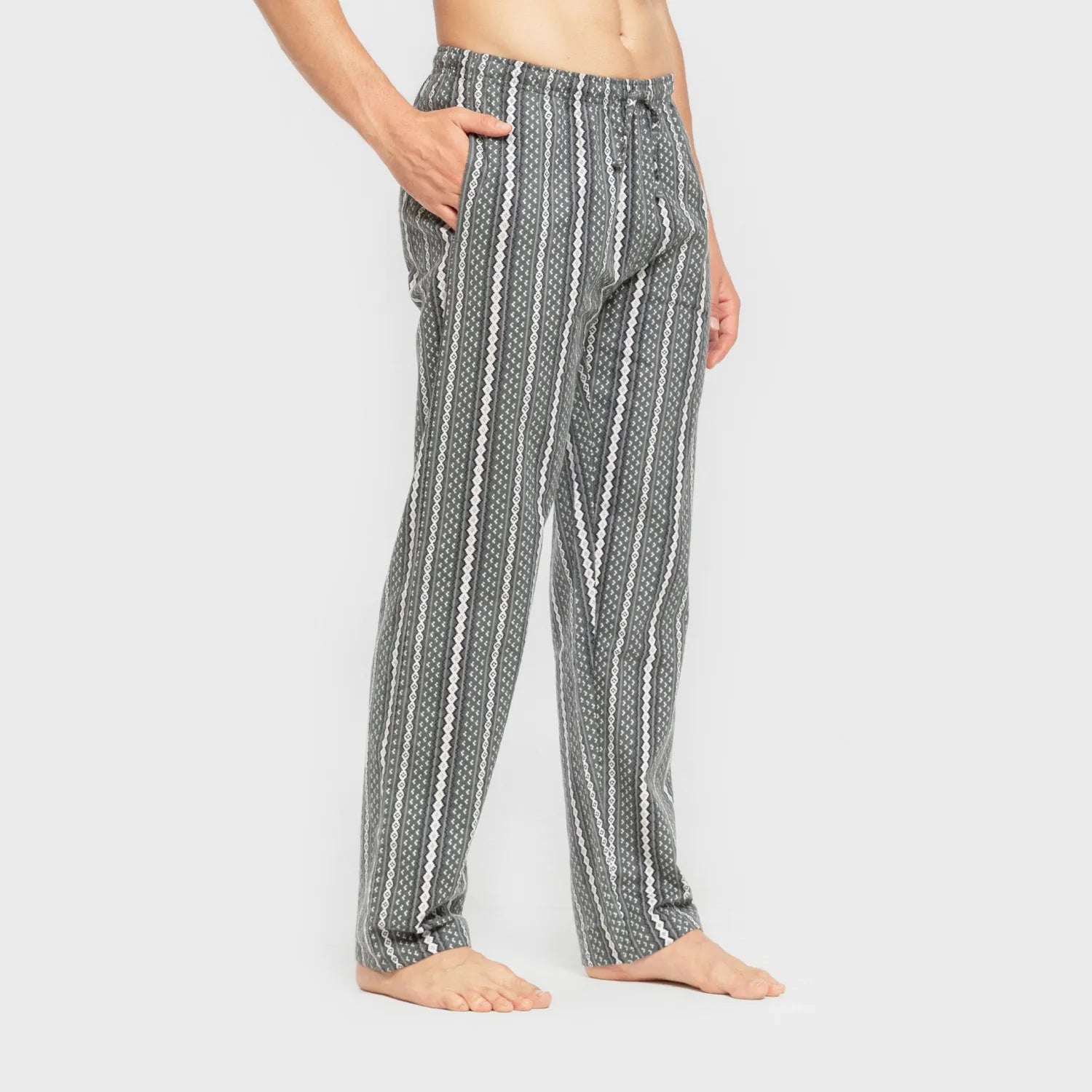 Pijama Cronos masculino de flanela verde