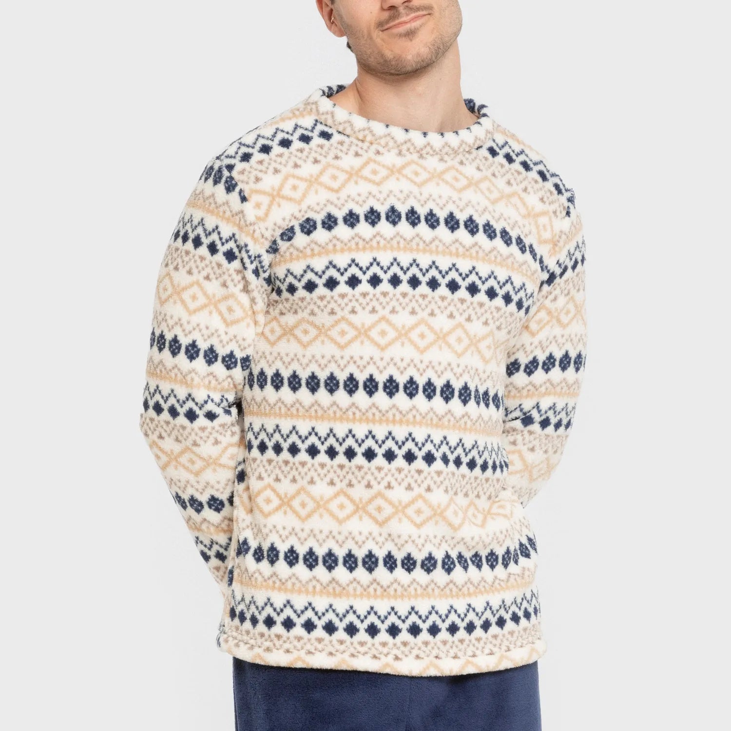 Pijama masculino azul coral