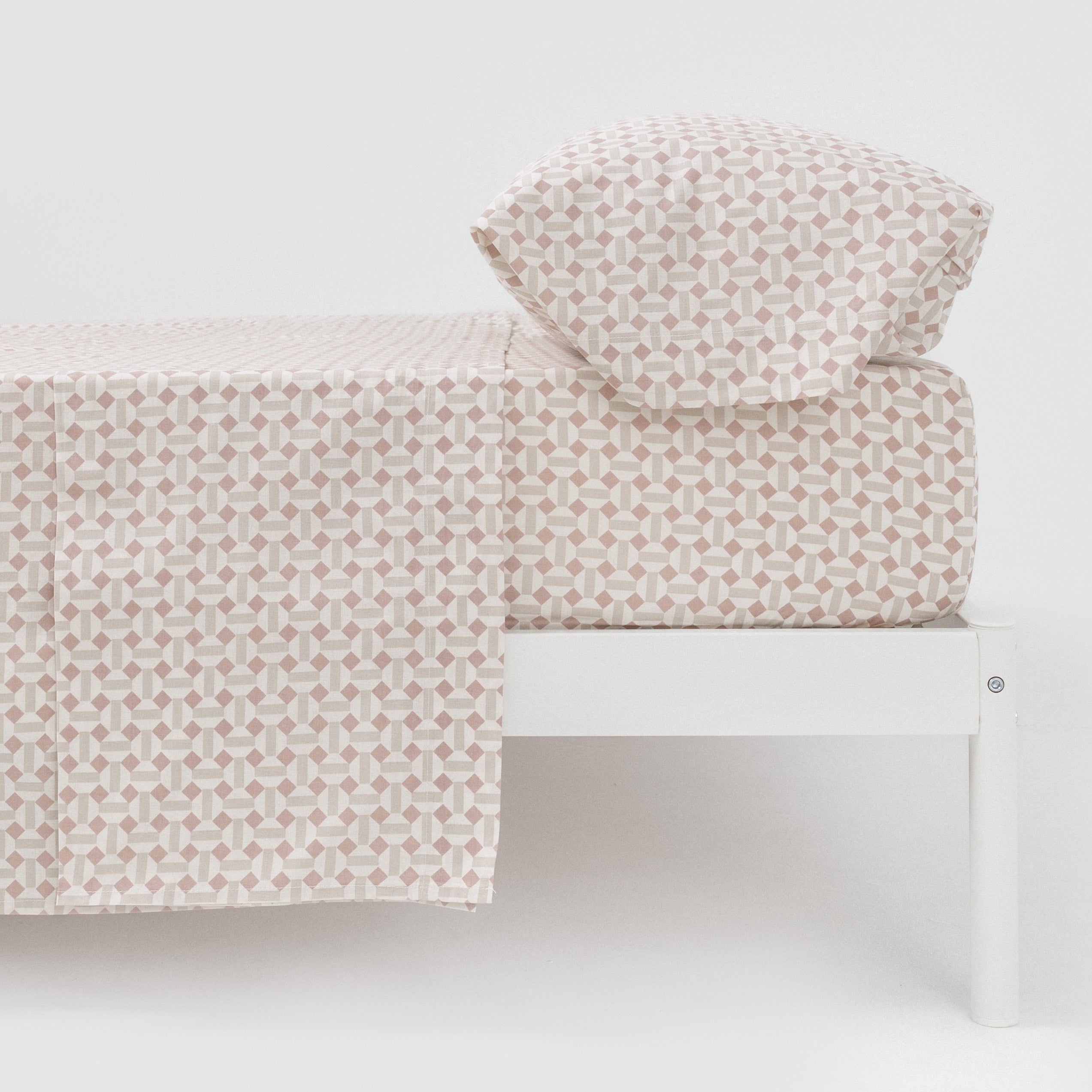 Conjunto de lençóis keike rosa Enrieta - cinza