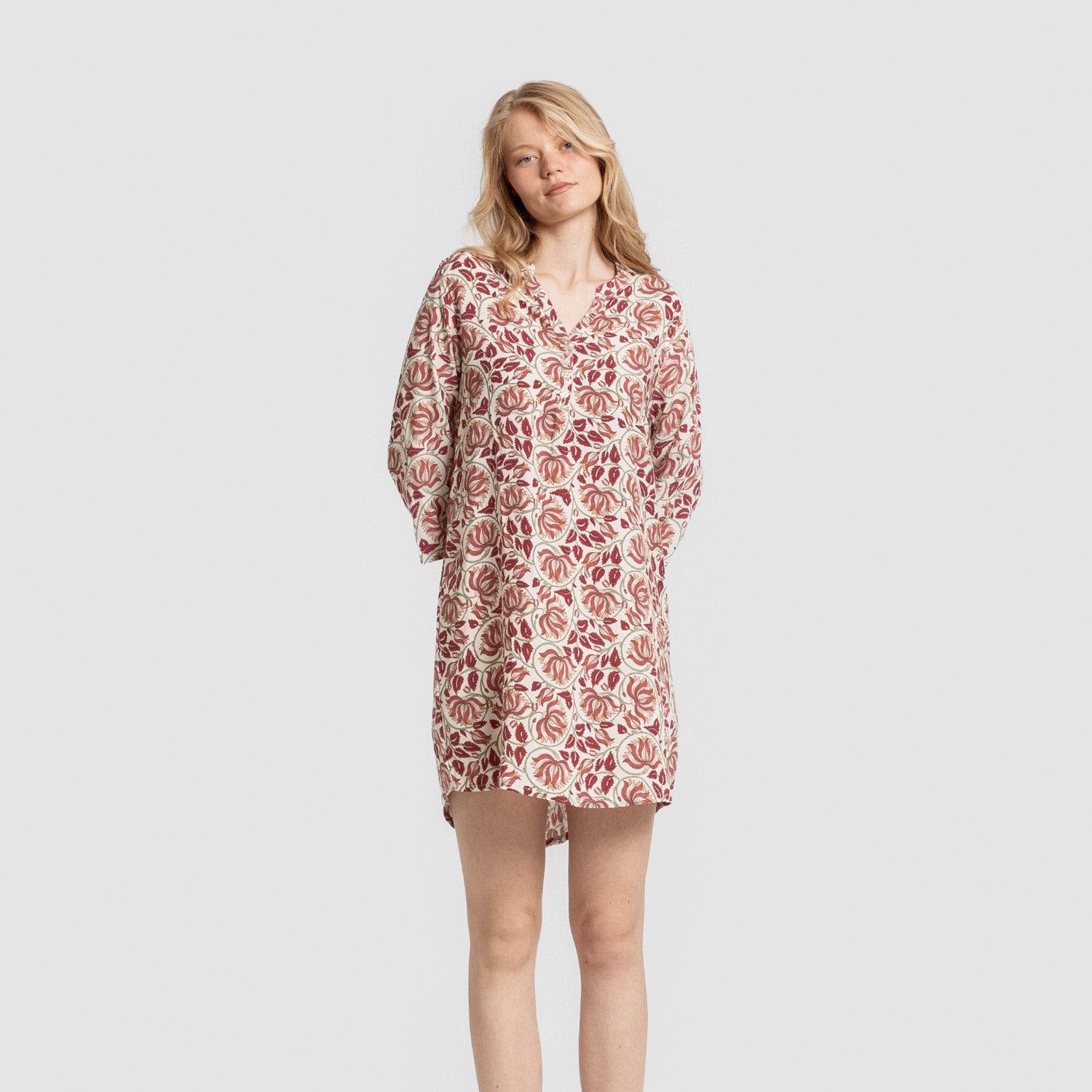 Camisola de viscose Venus em marsala