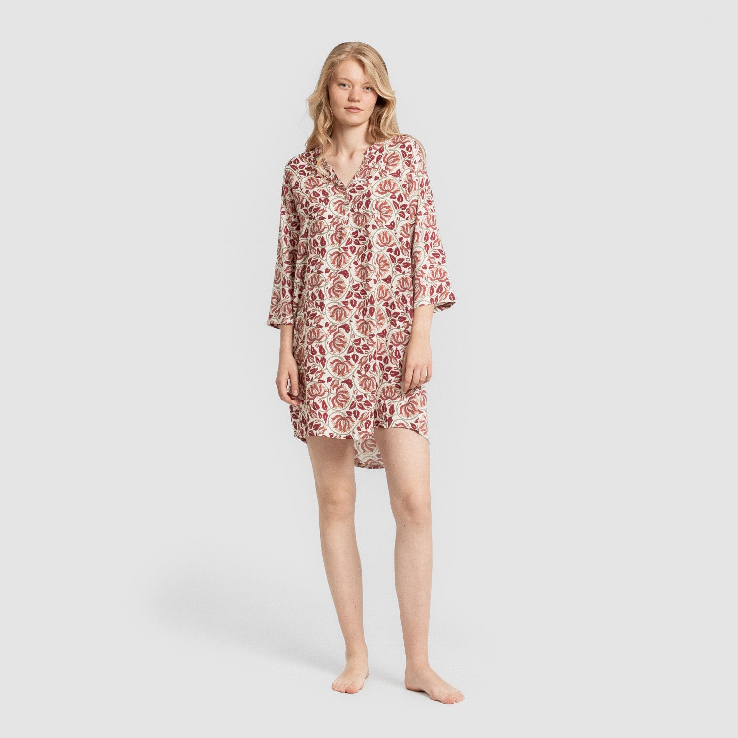 Camisola de viscose Venus em marsala