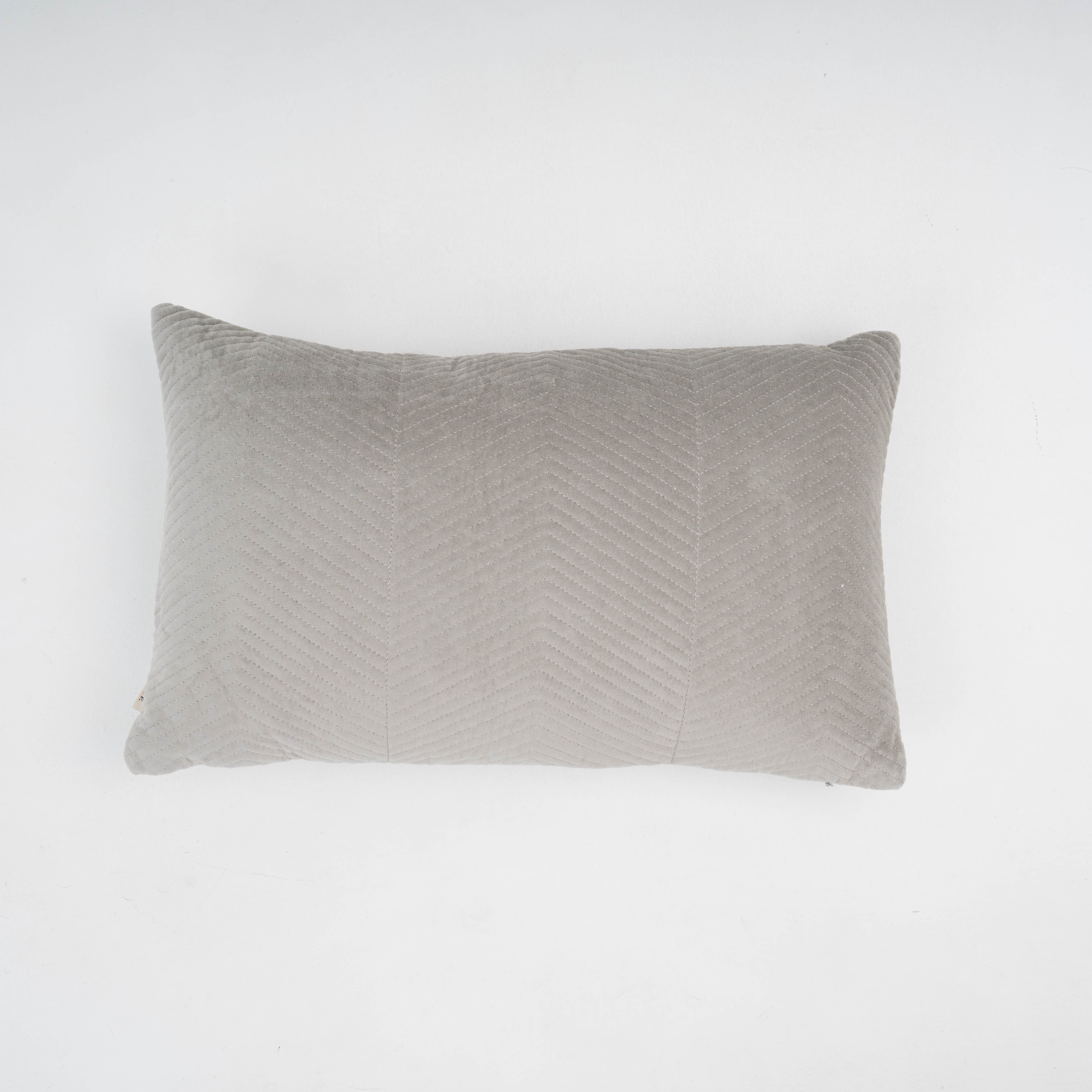 Almofada retangular 30x50 cm, veludo de algodão húngaro, verde seco - capa + enchimento