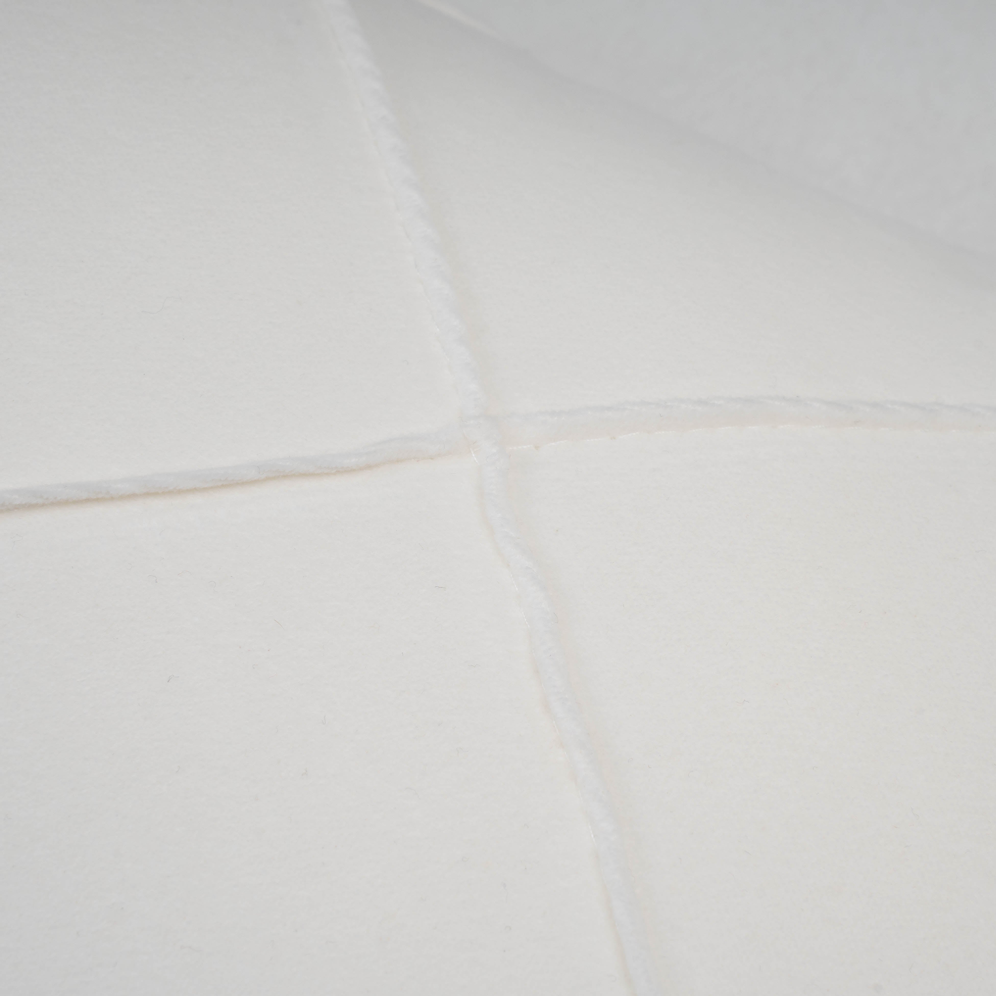 Cojín rectangular 30x50 terciopelo algodón Rombo blanco - funda + relleno