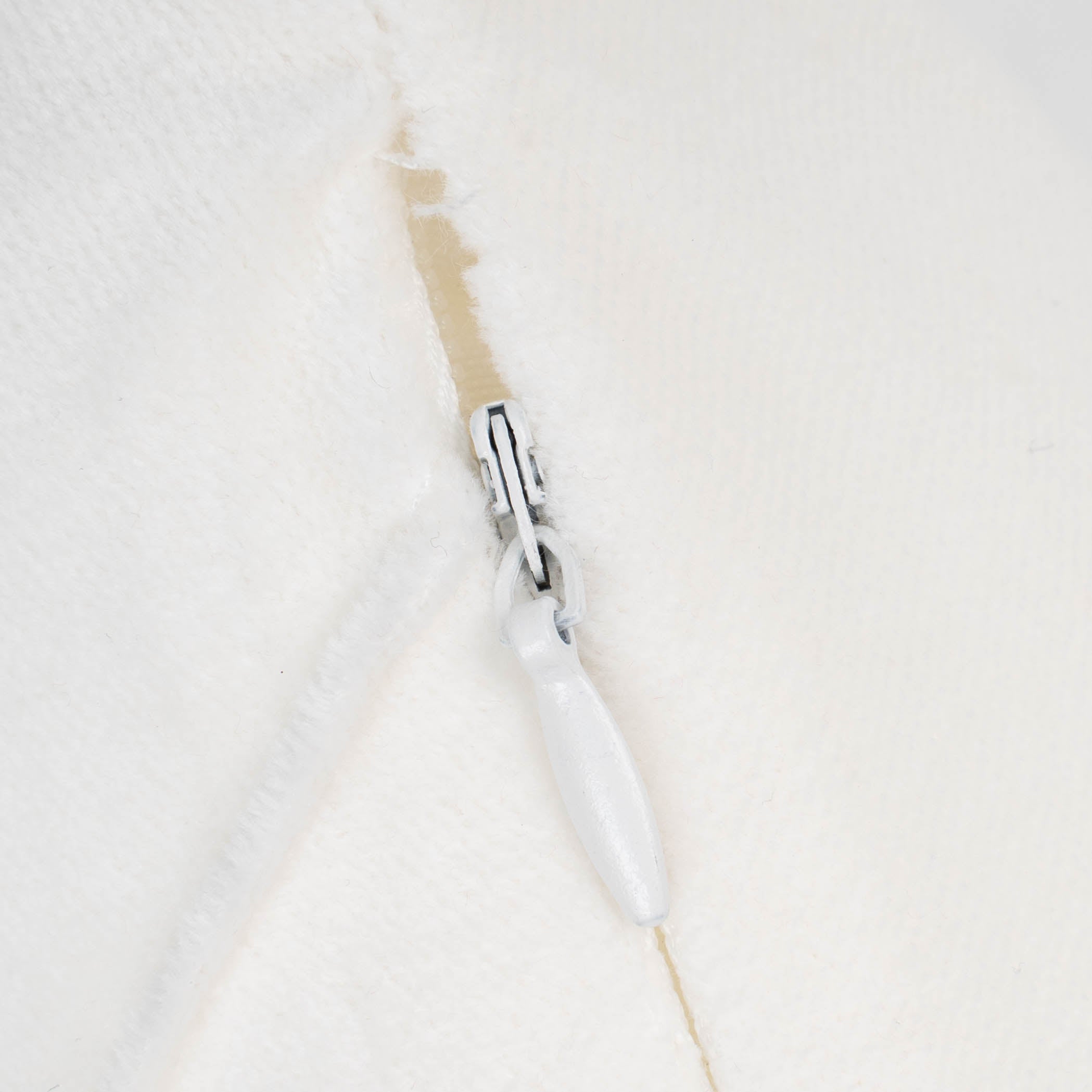 Cojín rectangular 30x50 terciopelo algodón Rombo blanco - funda + relleno