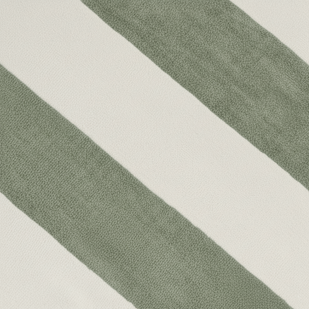 Toalha de Praia Algodão 400g Listras Verdes Secagem