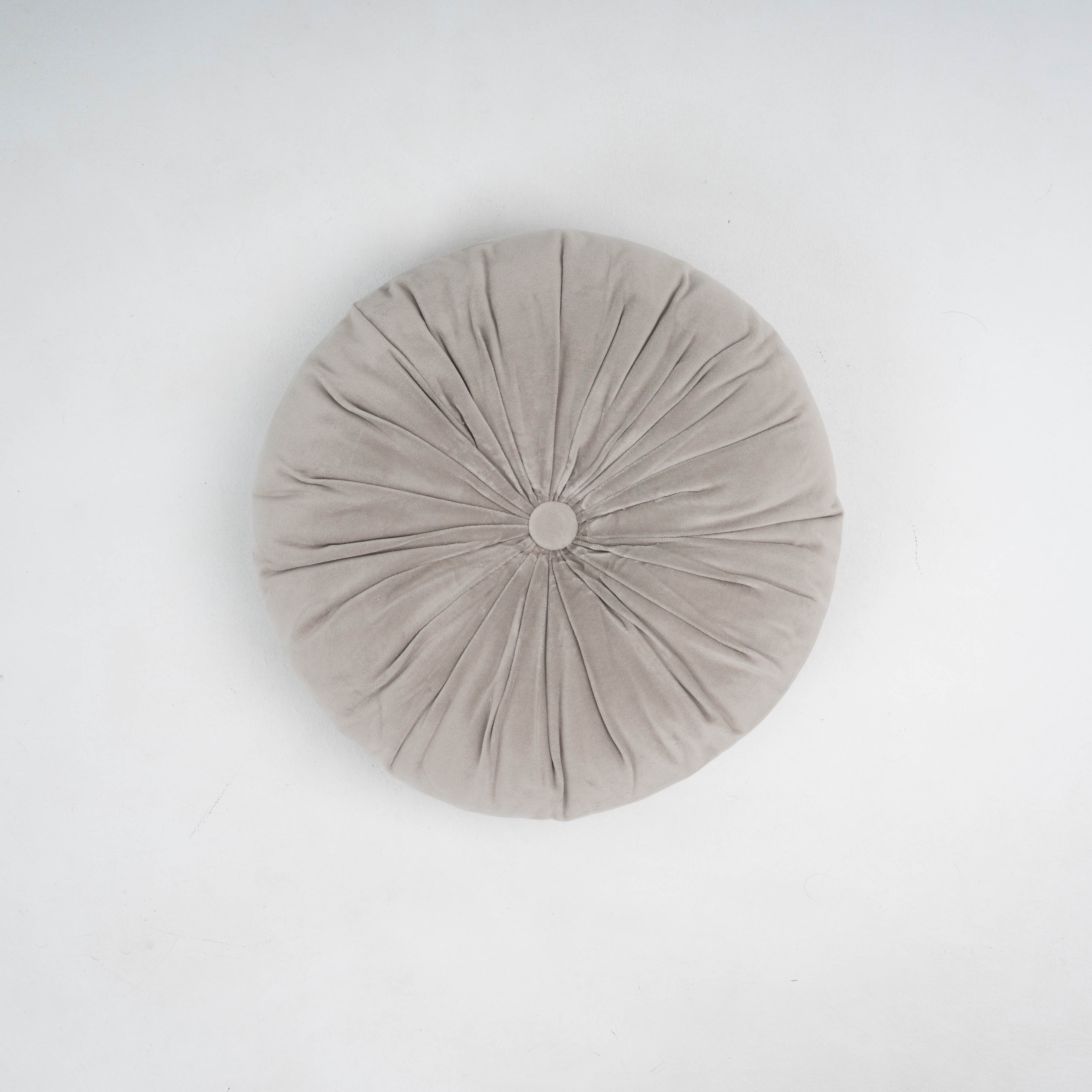 Almofada Oreo em veludo de algodão 40x40 cinza claro - capa + enchimento