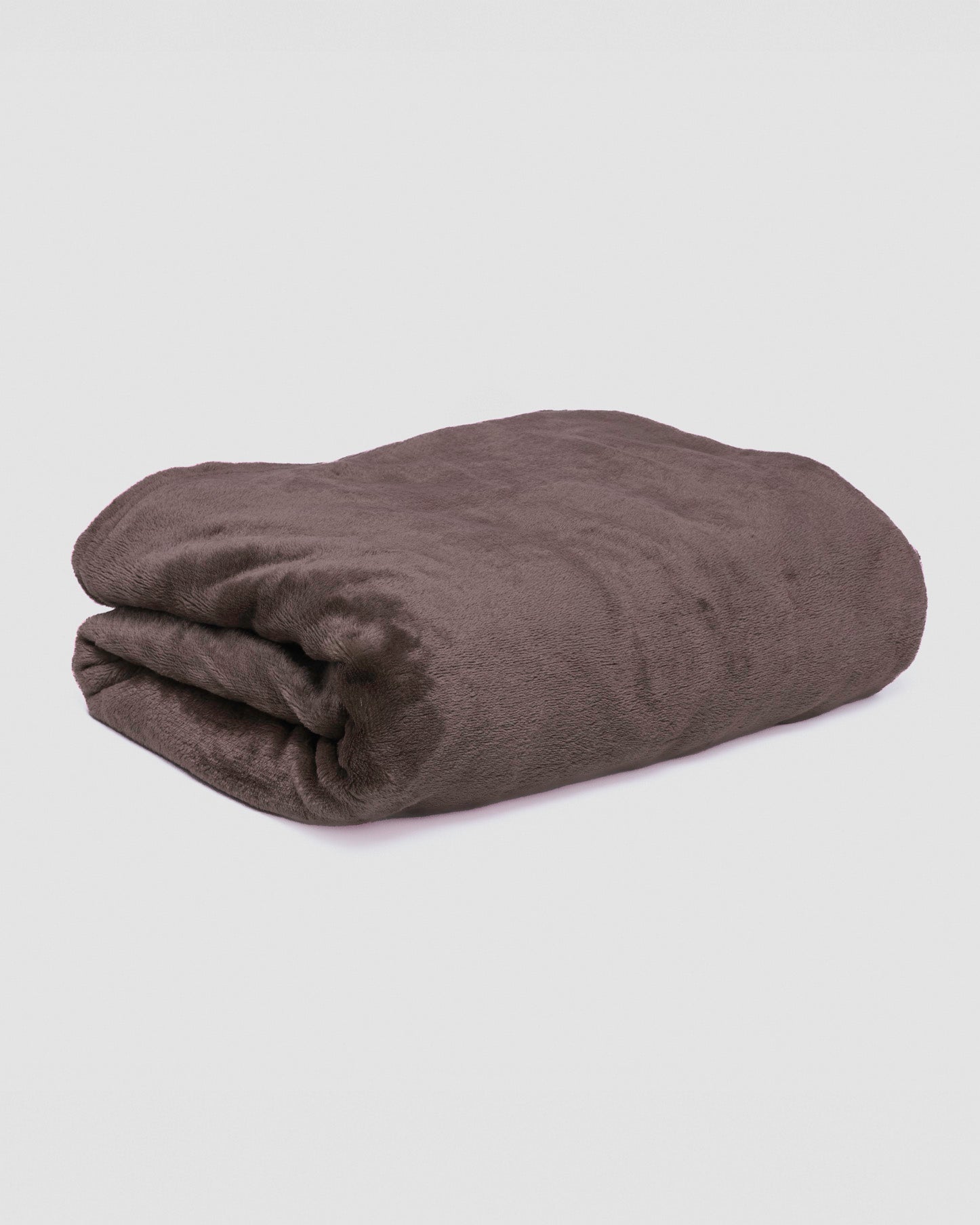 manta de veludo marrom lisa