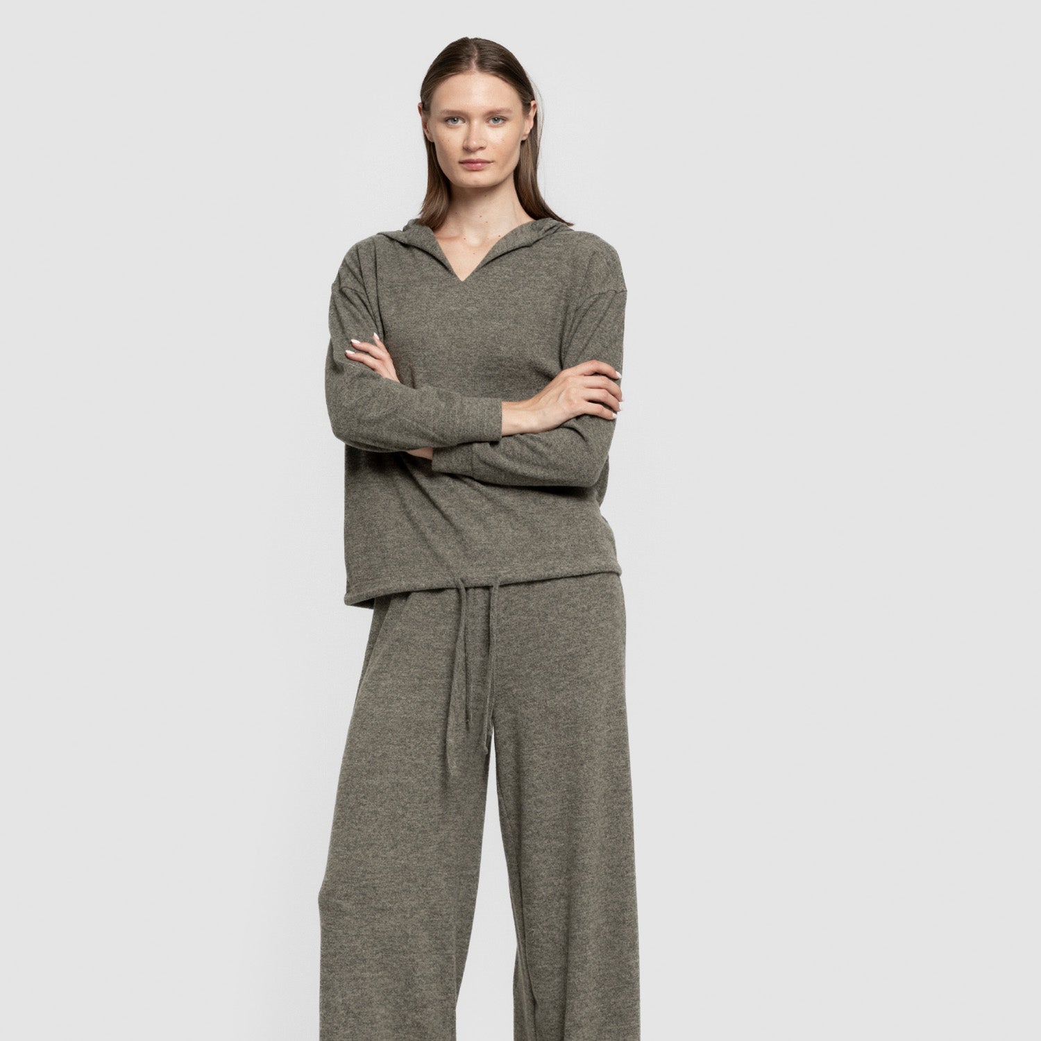 Moletom feminino New Punto verde extra macio