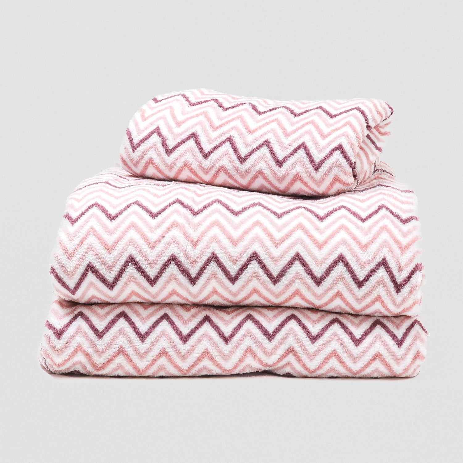 Conjunto de lençóis de lã coral, kit rosa bebê - PR