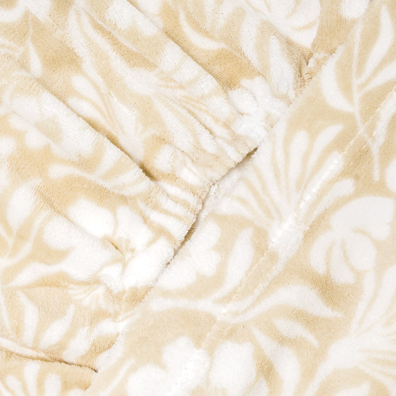 Conjunto de lençóis de lã coral Alexis, cor taupe - PR