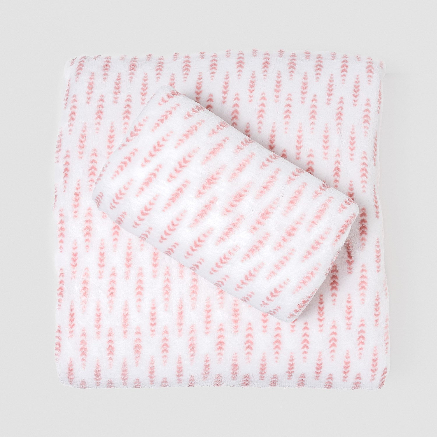 Jogo de lençóis de lã coral Espiga rosa - PR