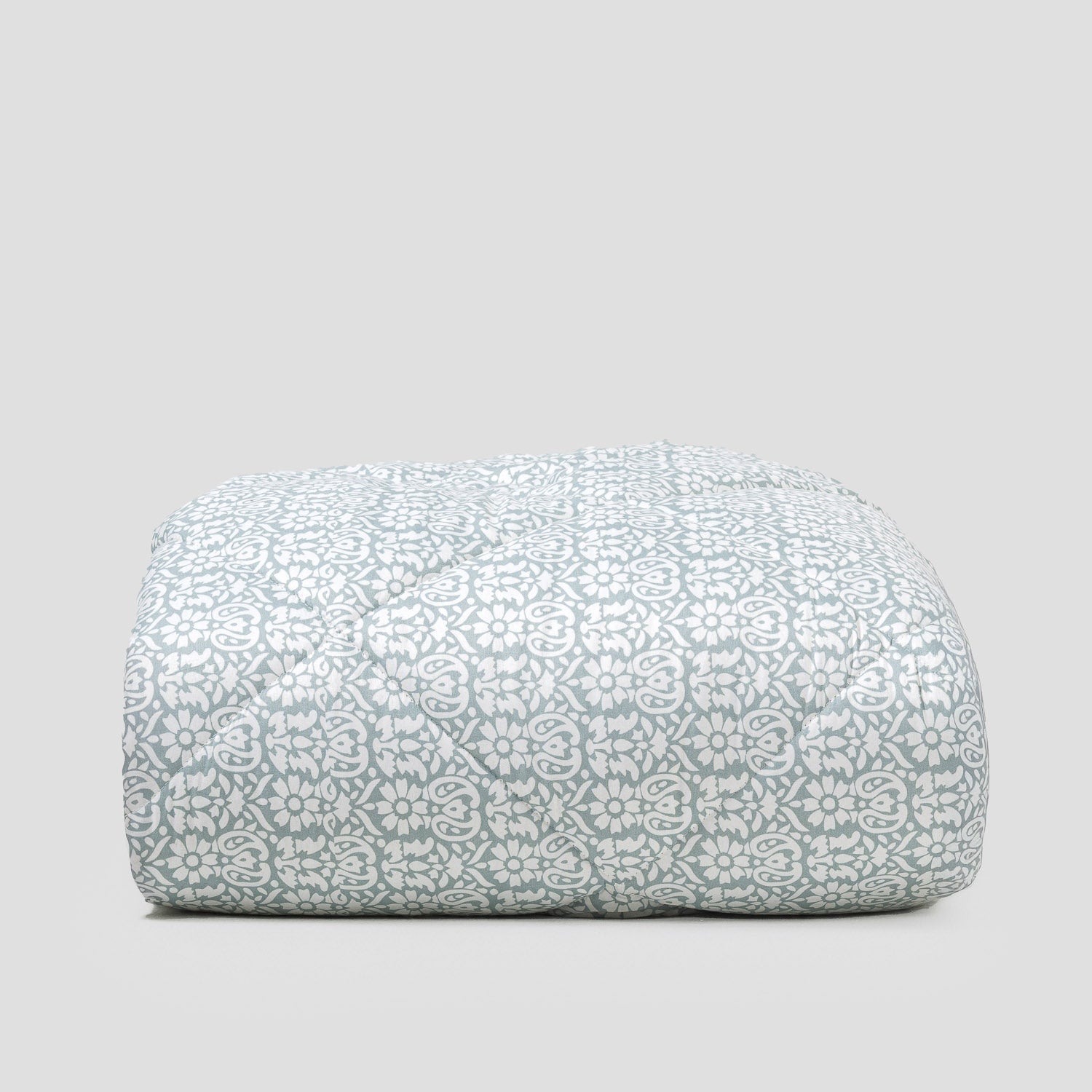 Edredón estampado Matilde verde seco