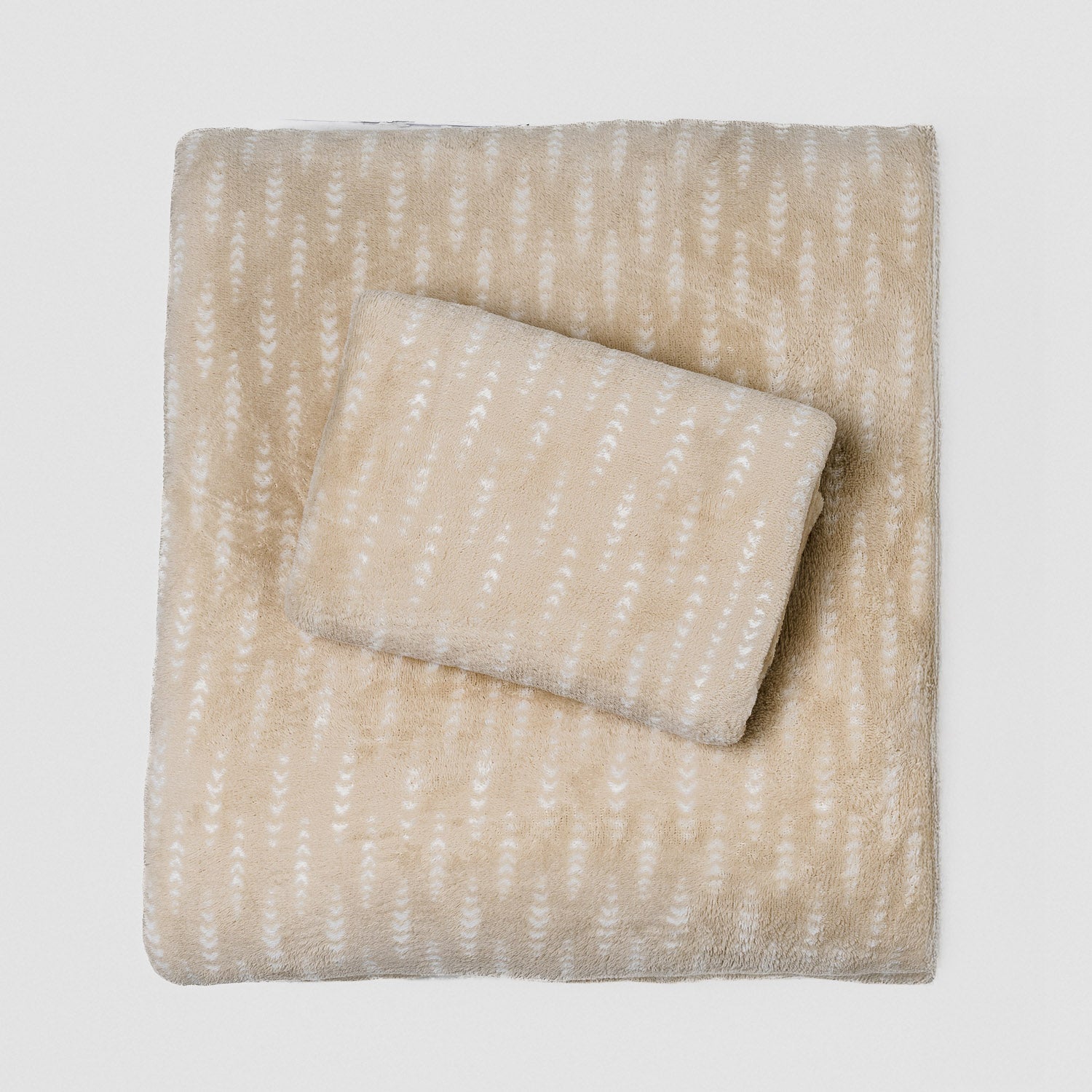 Conjunto de lençóis de lã coral Espiga topo - PR