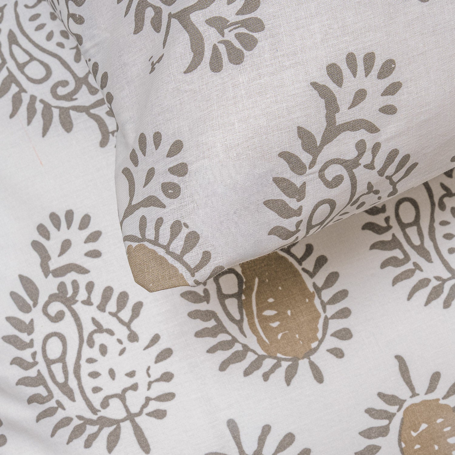 Capa de edredão de algodão Indonesia verde - PR