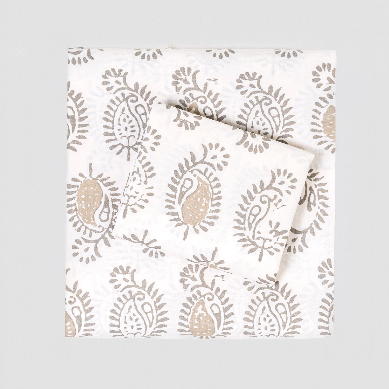 Juego de sábanas algodón Indonesia verde