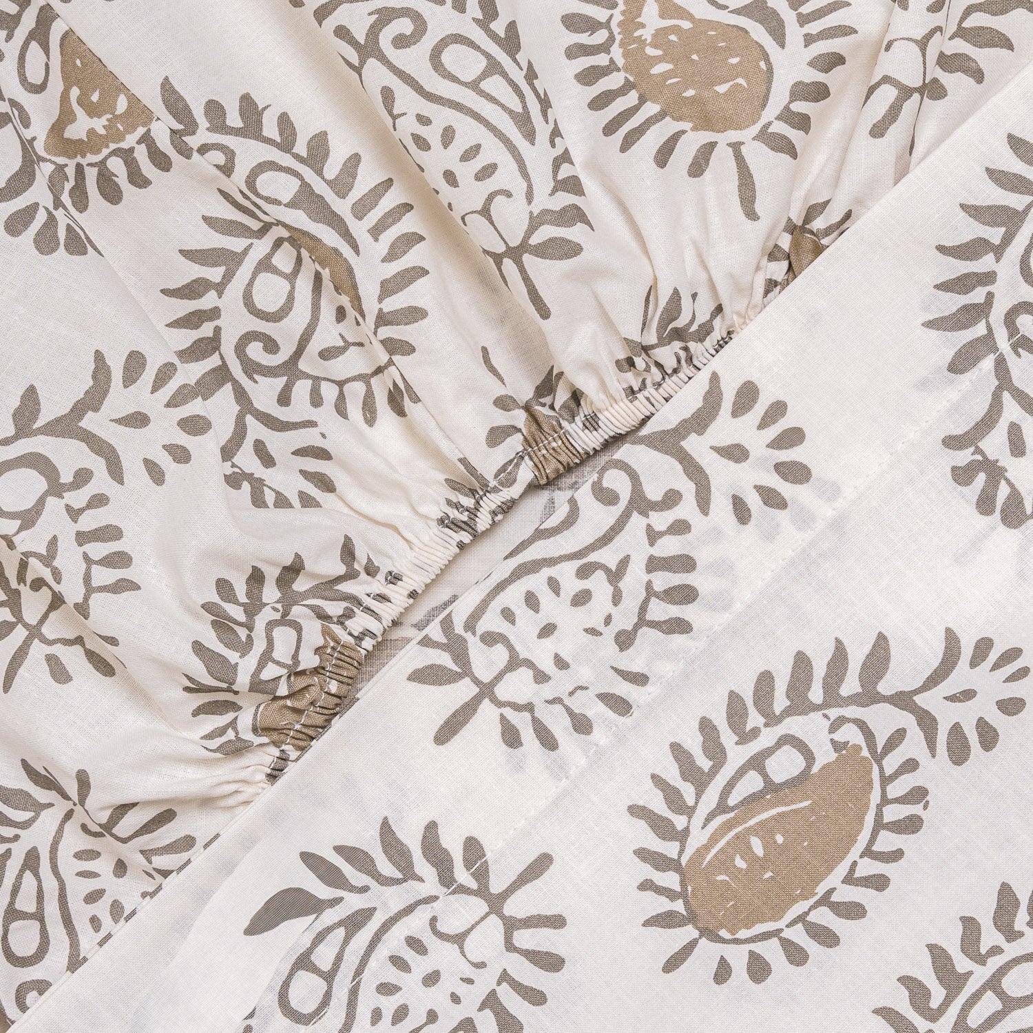 Juego de sábanas algodón Indonesia verde