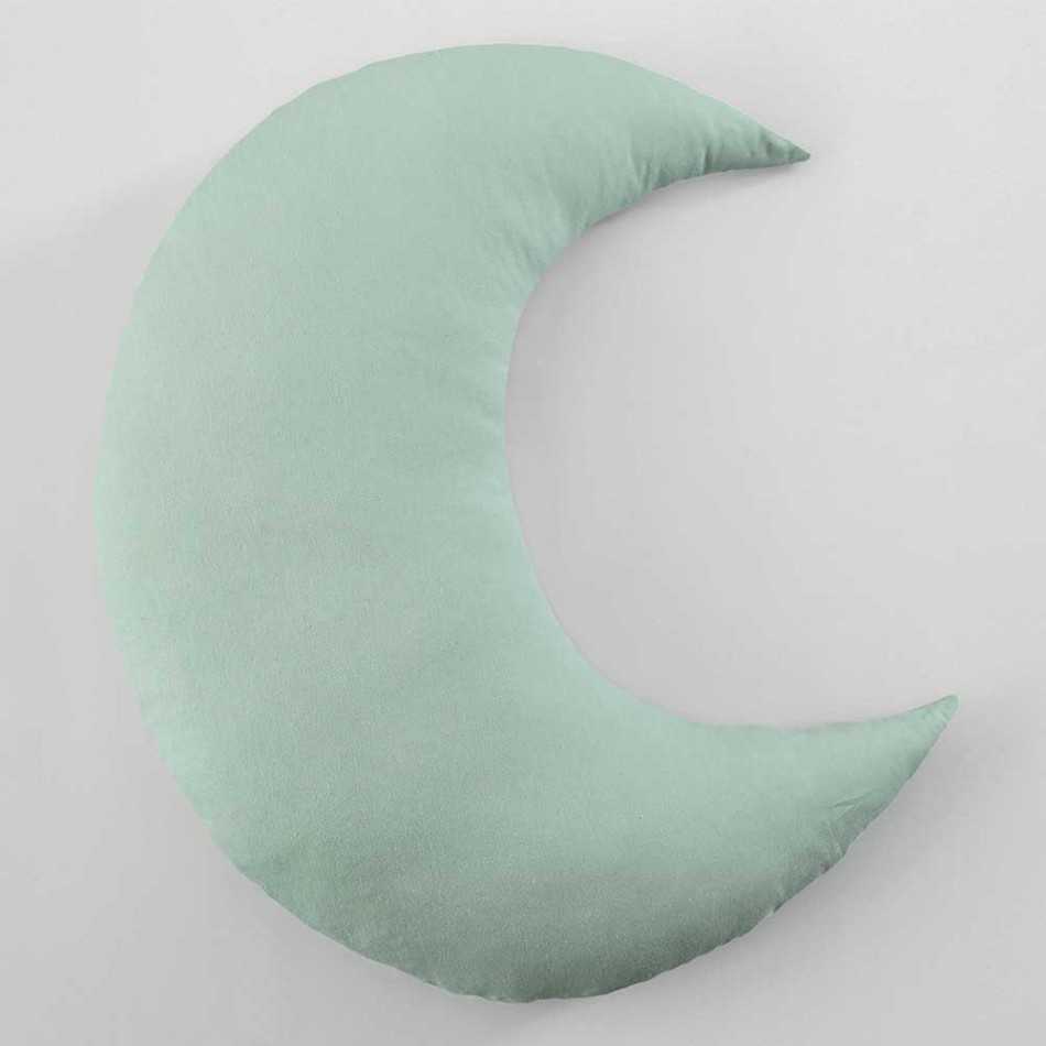 Almofada Luna algodão verde tiffany 20x45 almofadas-para-criancas-lisos