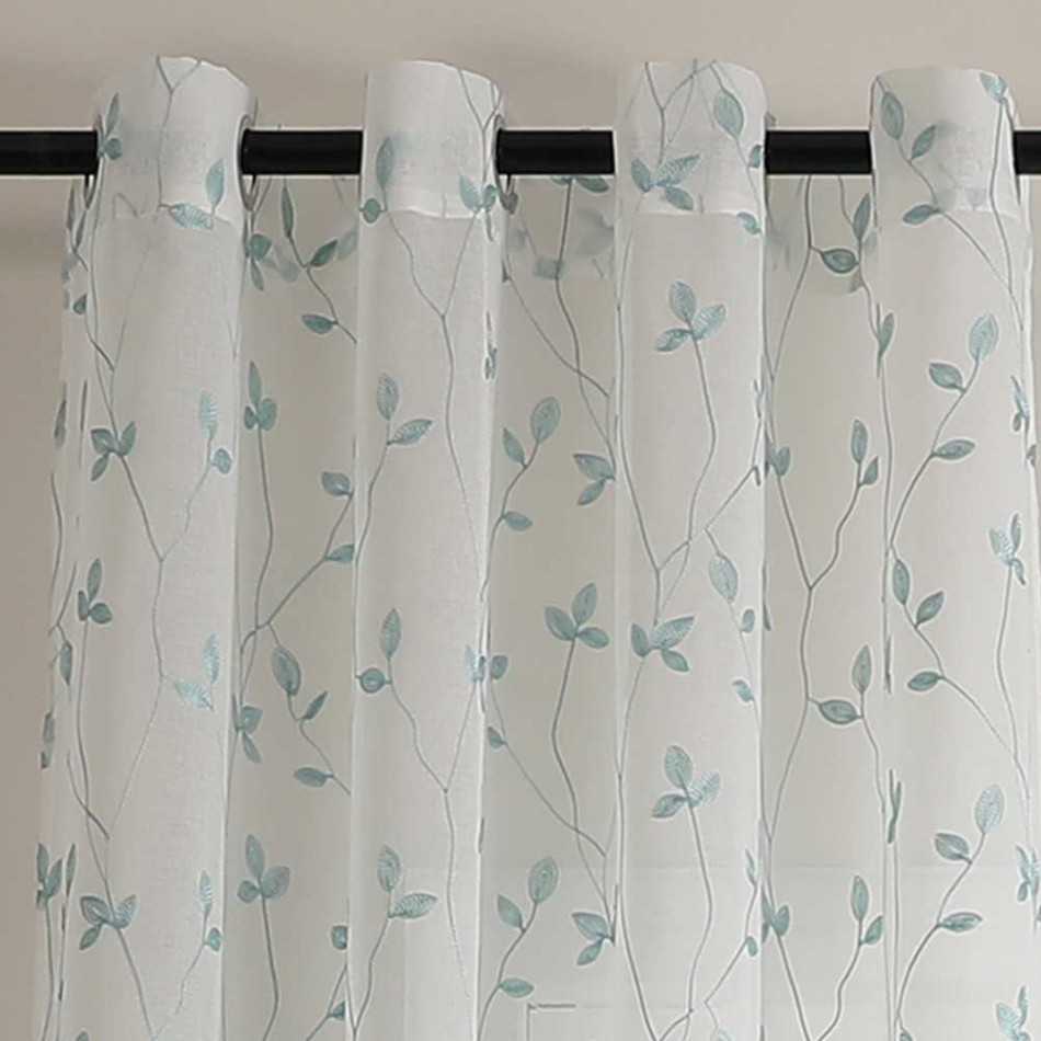 Cortina Pili verde tiffany cortinas-transparentes