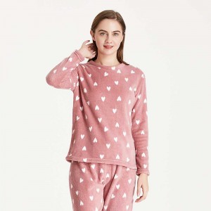 Pijama coral Olga malva rosa