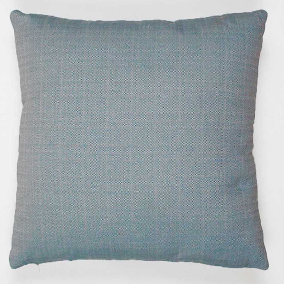Almofada jacquard New Madras verde esmeralda 45x45