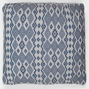 Almofada jacquard New Madras azul 45x45