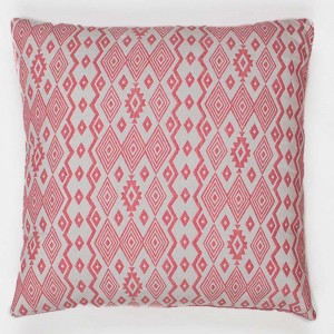 Almofada jacquard New Madras rosa 45x45