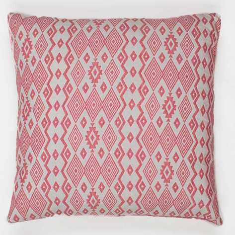Almofada jacquard New Madras rosa 45x45