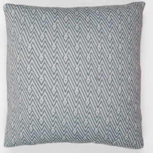 Almofada jacquard Madras verde esmeralda 45x45