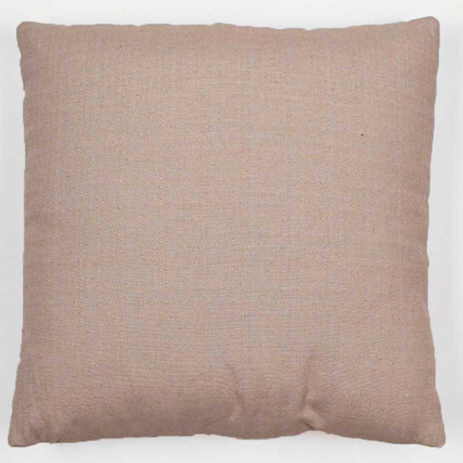 Almofada jacquard Madras bege 45x45