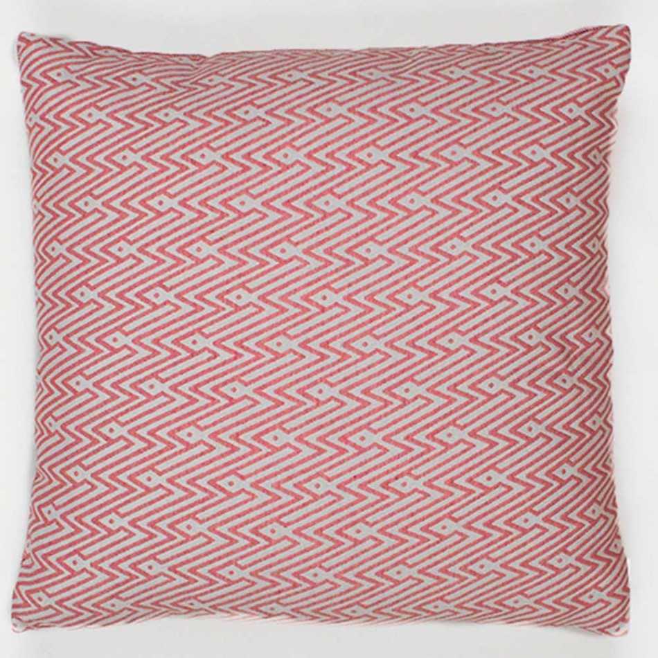 Almofada jacquard Madras rosa 45x45 almofadas-quadradas-estampadas