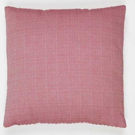 Almofada jacquard Madras rosa 45x45