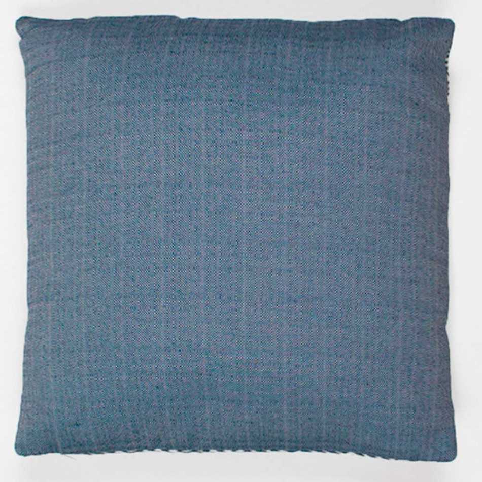 Almofada jacquard Feli azul 45x45