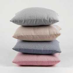 Almofada jacquard Feli rosa 45x45