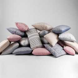 Almofada jacquard Feli rosa 45x45