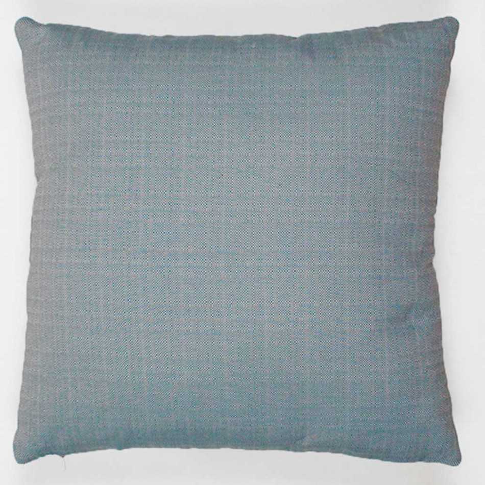 Almofada jacquard Filing verde esmeralda 45x45