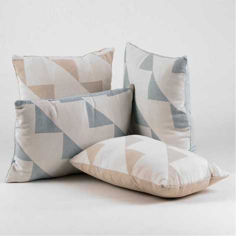 Almofada jacquard Filing verde esmeralda 45x45