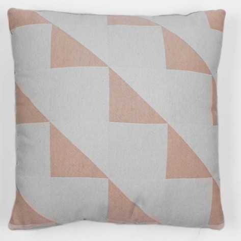 Almofada jacquard Filing bege 45x45