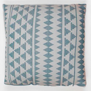 Almofada jacquard Hidalgo verde esmeralda 45x45